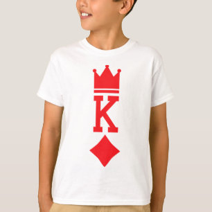 Camiseta Rei De Ouros Jogando Figurino De Dia De Halloween