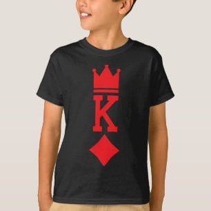 Camiseta Rei De Ouros Jogando Figurino De Dia De Halloween