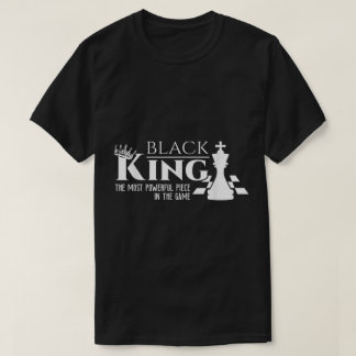 Camiseta Rei de Xadrez Poderoso Design