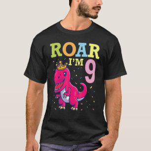 Camiseta Rei Dinossauro Dançando Feliz, Meu Raio de Anivers