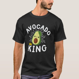 Camiseta Rei do Abacate Para Homens Crianças Amantes de Aba