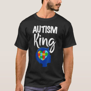 Camiseta Rei do Autismo  Crianças Conscientização do Autism