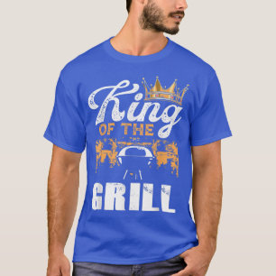 Camiseta Rei Do CHURRASCO De Cozinheiro Do Cozinhar De Chur