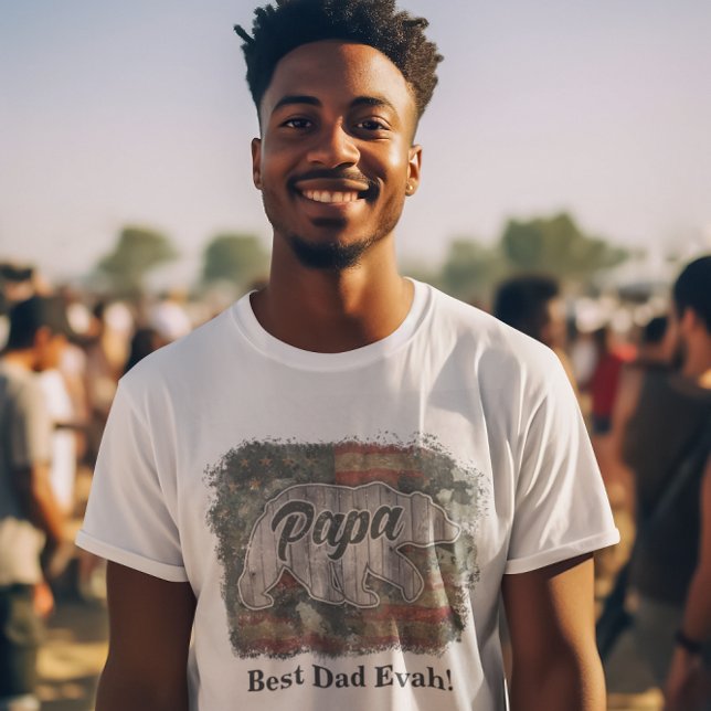 Camiseta Rei do Den: Papa Urso-Camisa (Criador carregado)