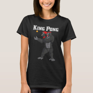 Camiseta Rei do Esporte Ping Pong Tênis de Mesa Jogador Hom