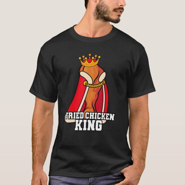 Camiseta Rei do Frango Junk Fast Food Comida Frita (Frente)