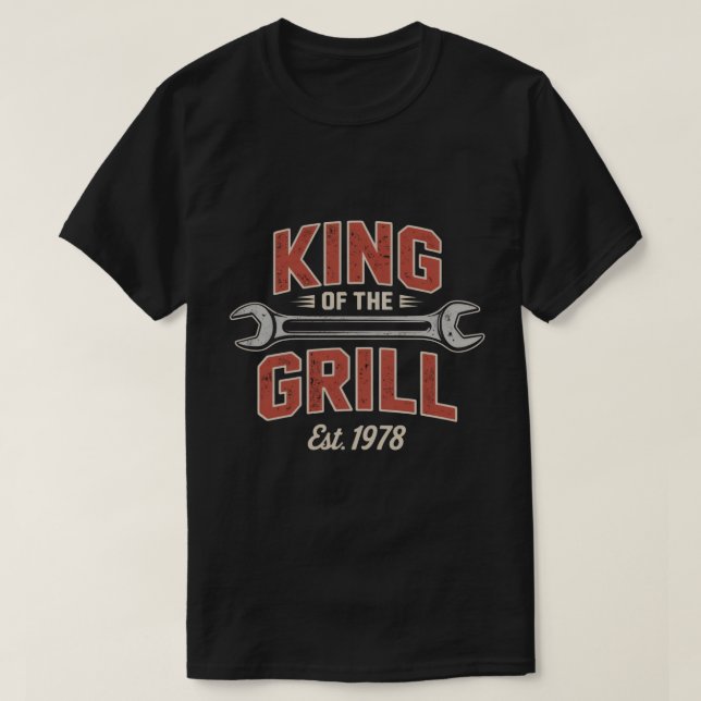Camiseta Rei do Grill est. 1978 (Frente do Design)