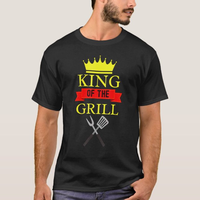 Camiseta Rei Do Grill Griling Barbeque King (Frente)