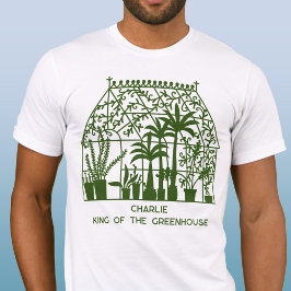 Camiseta Rei do Jardim Personalizado da Estufa