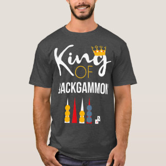Camiseta Rei do Jogador de Backgammon do Jogo do Conselho B
