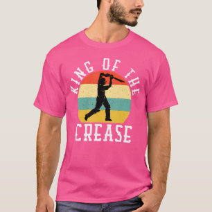 Camiseta Rei Do Jogador De Críquete Dos Rapazes Da Comida B