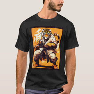 Camiseta Rei do Karatê Gráfico Com um Guerreiro de Karatê T