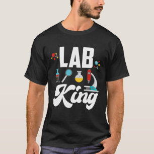 Camiseta Rei do Laboratório Químico Trabalhador de Laborat