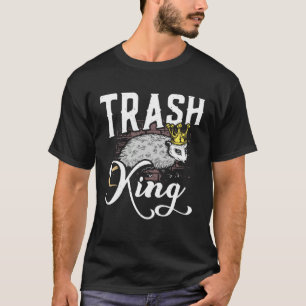 Camiseta Rei do Lixo Gato de Rua Lixo Animal Gambá Opossum