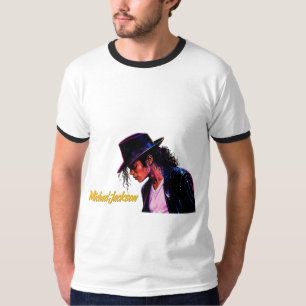 Camiseta Rei do Pop Lenda do Moonwalk Design Tributo Retro