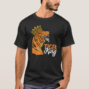 Camiseta Rei do Tigre Coroa Safari Africano Vida Selvagem A