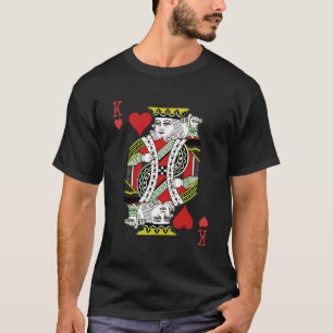 Camiseta Rei Dos Cartões Que Jogam No Deck De Halloween Dos