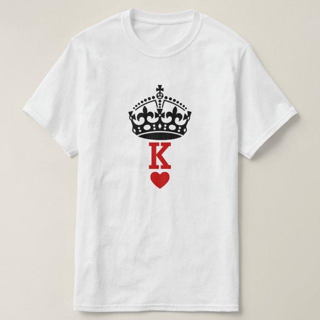 Camiseta Rei dos corações (Frente do Design)