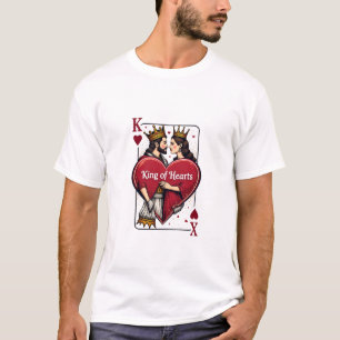 Camiseta Rei dos Corações - Design de Amor Real