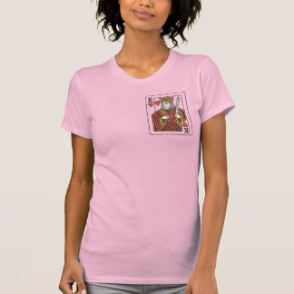 Camiseta Rei dos Corações - Vermelho Regal e Dourado