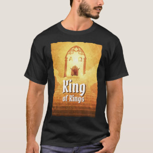 Camiseta Rei Dos Reis Jesus Cristo no trono preto