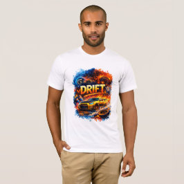 Camiseta Rei Drift – Arte de Carro de Corrida em Alta Veloc