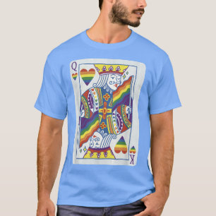 Camiseta Rei e Rainha - Carta de pôquer engraçada LGBTQ