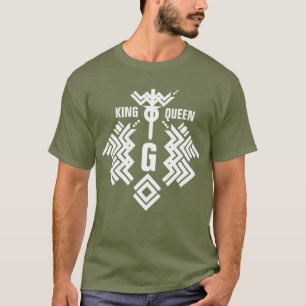 Camiseta Rei e Rainha do Escudo do Dragão Gêmeo