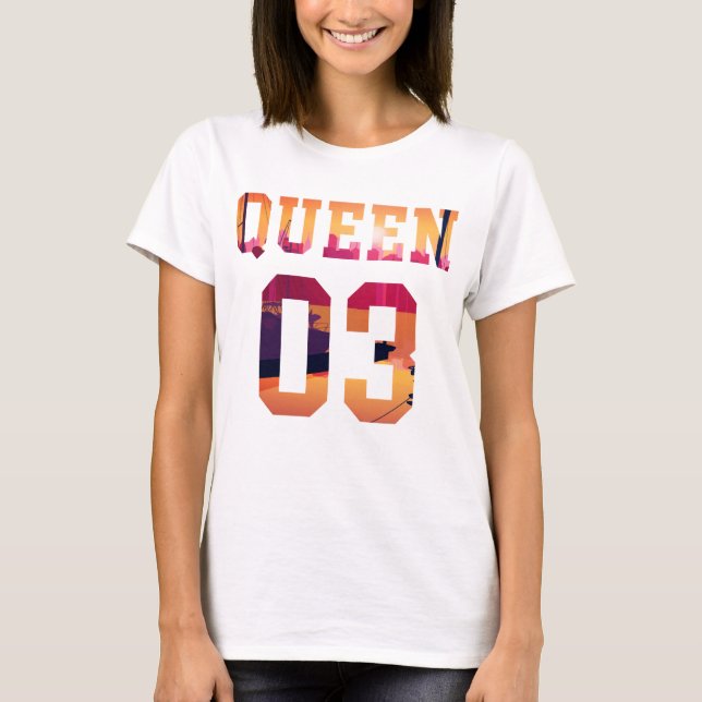 Camiseta Rei e Rainha juntos desde 2003 (Frente)