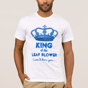 Camiseta Rei engraçado da coroa V25J do ventilador de folh