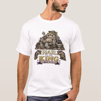 Camiseta Rei Esquilo Vintage da Lixeira Humor Divertido da
