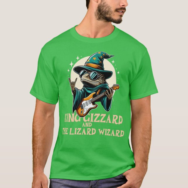 CAMISETA REI GIZZARD E O MAGO LAGARTO (Frente)