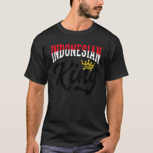 Camiseta Rei indonésio Indonésia Indonésio Indonésia Fla