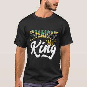 Camiseta Rei jamaicano Jamaica, bandeira jamaicana