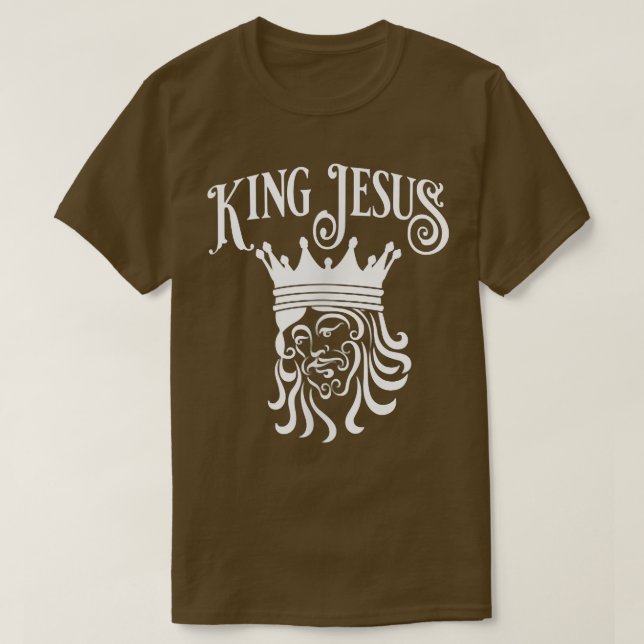 Camiseta Rei Jesus, Rei dos reis, Senhor dos senhores, Cris (Frente do Design)