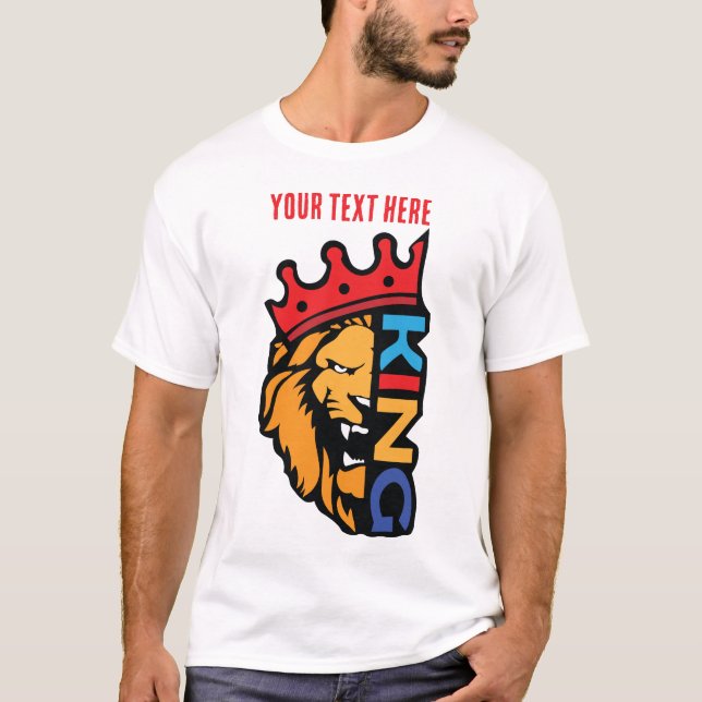 Camiseta Rei Leão – Força Real Poder Design Animal (Frente)