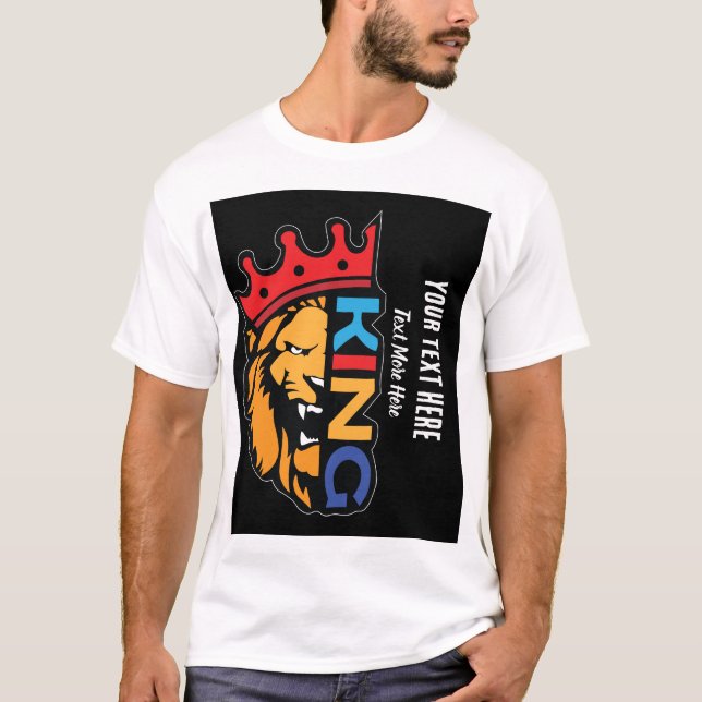 Camiseta Rei Leão – Força Real Poder Design Animal (Frente)