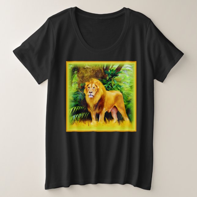 Camiseta Rei Leão Na Selva. Comprar Agora (Frente do Design)