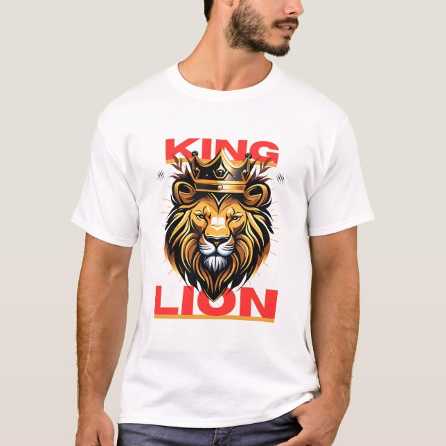 Camiseta Rei Leão - Poder Majestoso e Orgulho (Frente)