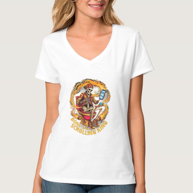 Camiseta Rei legítimo da rolagem (Frente)