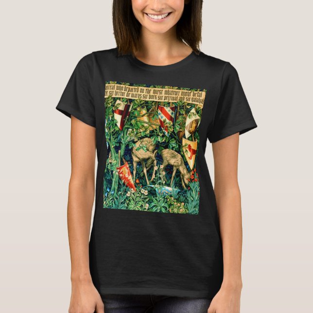 Camiseta Rei Medieval Arthur William Morris (Frente)
