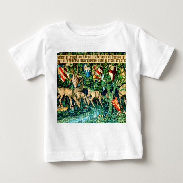 Camiseta Rei Medieval Arthur William Morris (Frente)