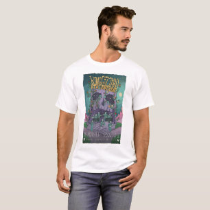Camiseta Rei Moela e o poster da actuação do feiticeiro d