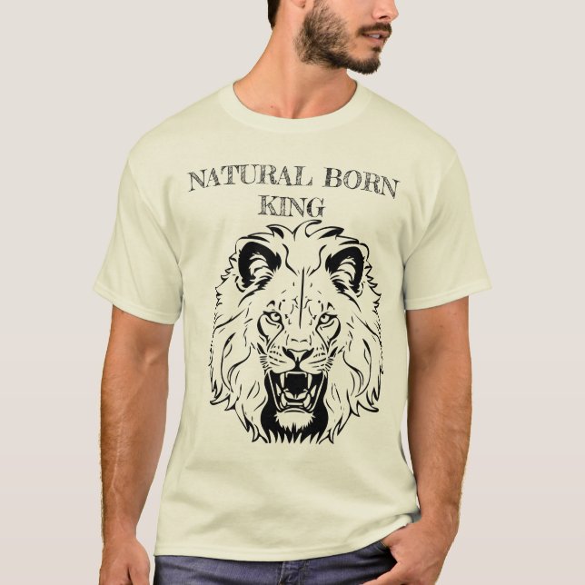 Camiseta Rei Nascer Natural - Lion Crown Tee (Frente)