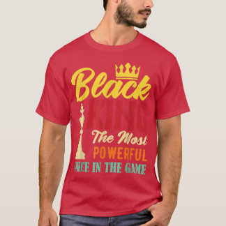 Camiseta Rei Negro A peça mais poderosa do jogo Bla
