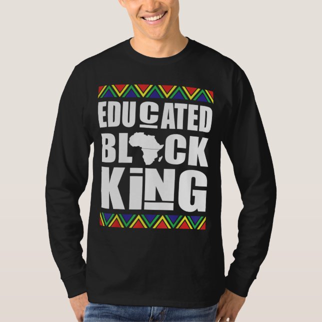 Camiseta Rei negro educado História do negro mês (Frente)