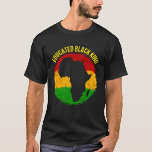 Camiseta Rei Negro Educado História Negra Mês África