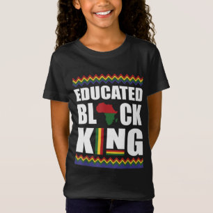 Camiseta Rei Negro Educado História Negra Mês Africano