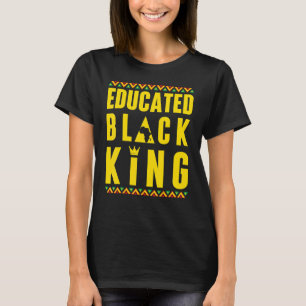 Camiseta Rei Negro Educado História Negra Raízes Africanas