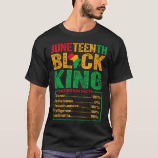 Camiseta Rei Negro Fatos Nutricionais Orgulham Mulheres Afr